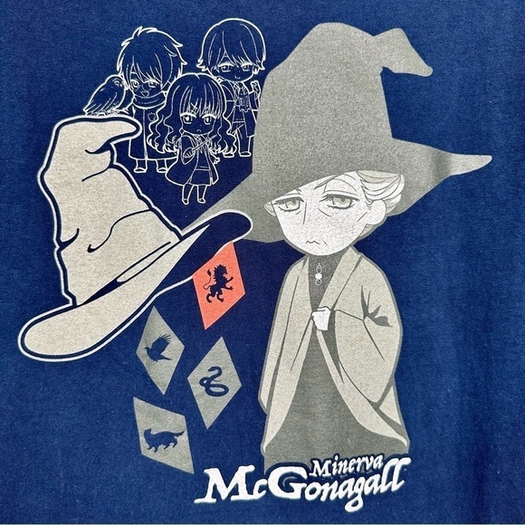 Minerva McGonagall - Wizarding World - Navy - Warner Bros. T- Shir - Size  XL - Picture 1 of 3
